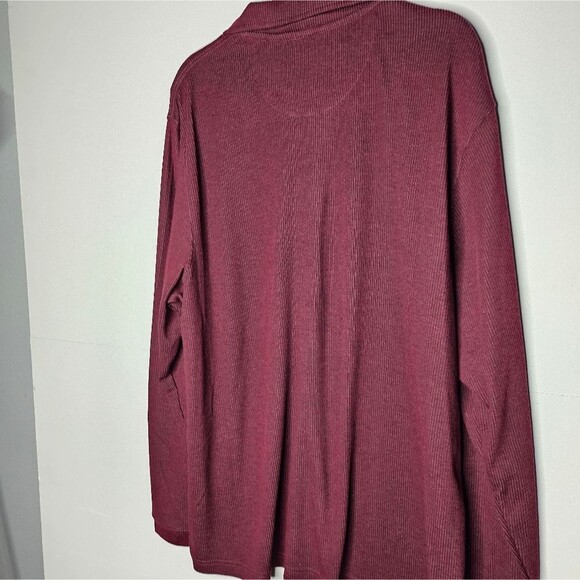 Brand New Haggar Mens Popover Ribbed Knit Longsleeve Collared Shirt Size XL - Picture 9 of 9